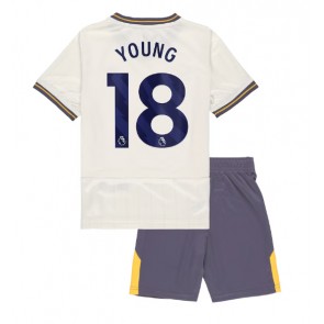 Everton Ashley Young #18 Tredje Kläder Barn 2024-25 Kortärmad (+ Korta byxor)